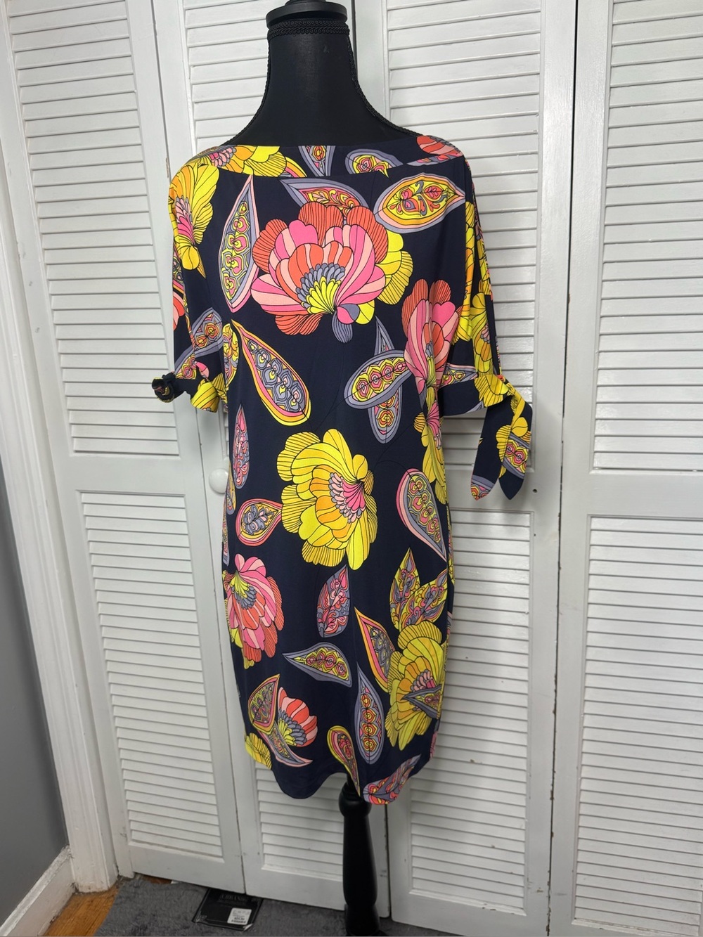 Trina Turk Women Retro Shift Floral Grandma Core Midi Dress Size 2